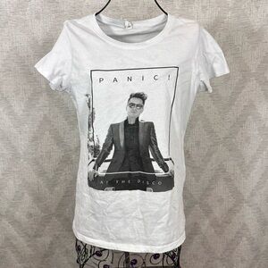 Panic at the disco Brandon Urie white graphic tee size S